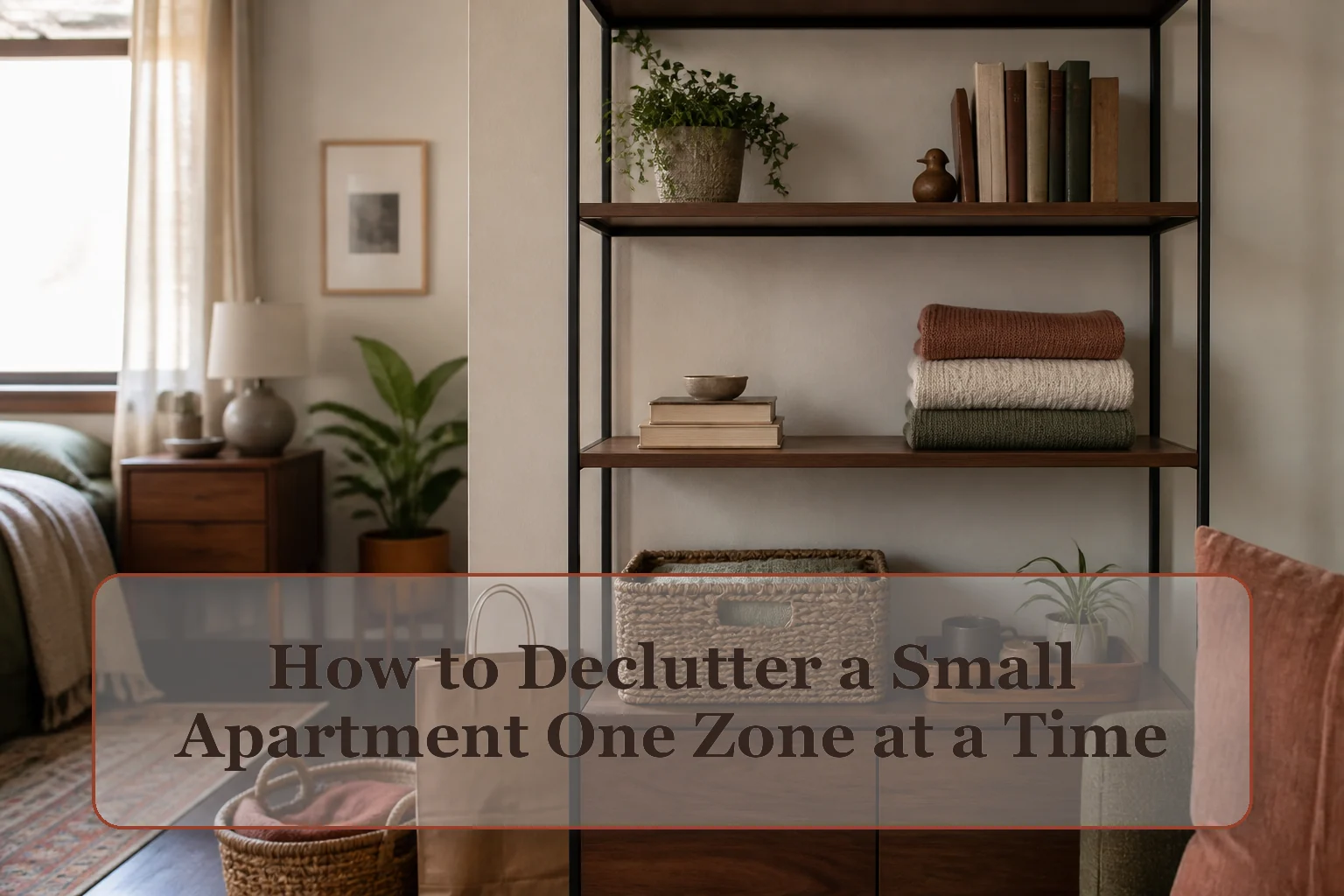 How to Declutter a Small Apartment One Zone at a Time
