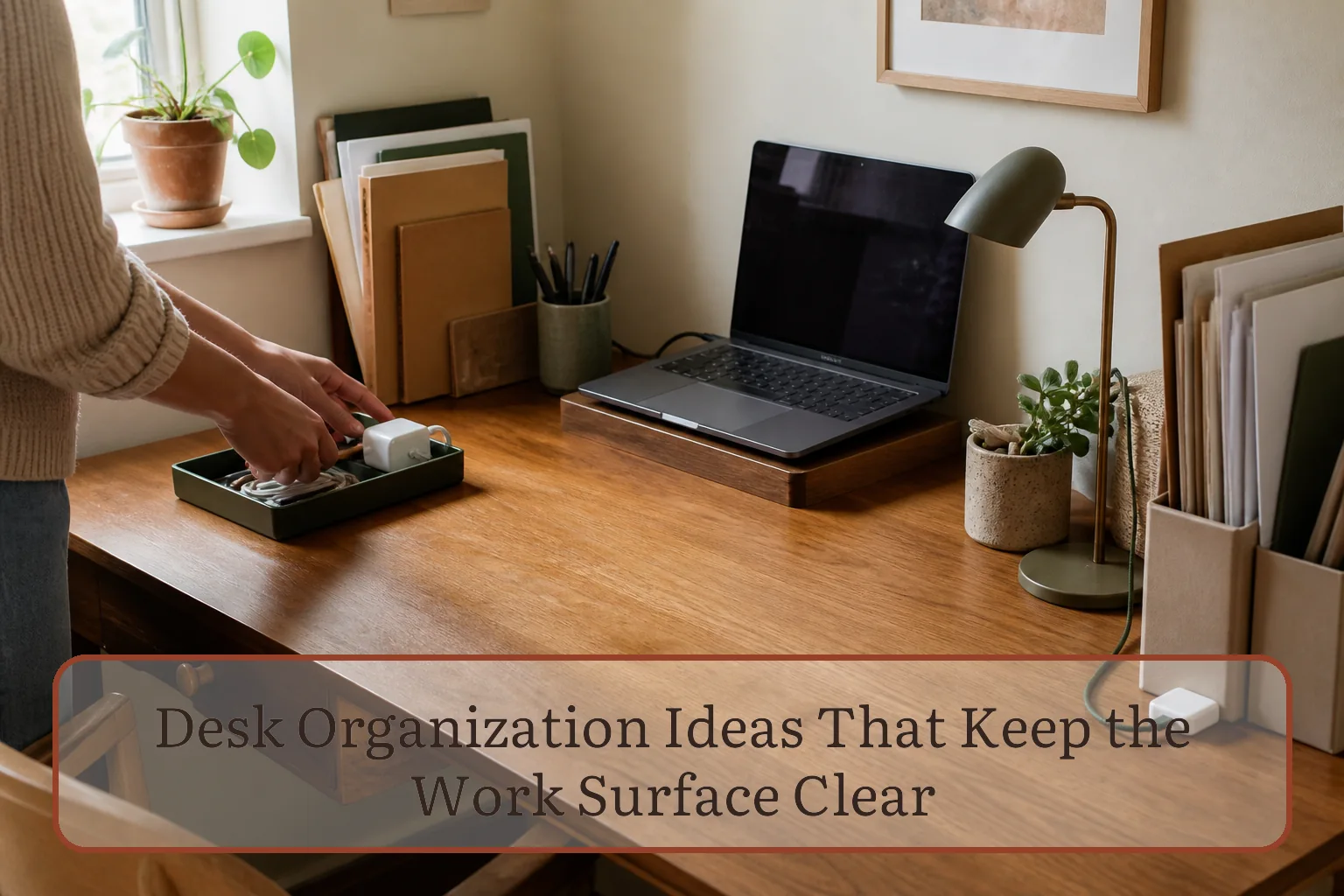 Desk Organization Ideas That Keep the Work Surface Clear