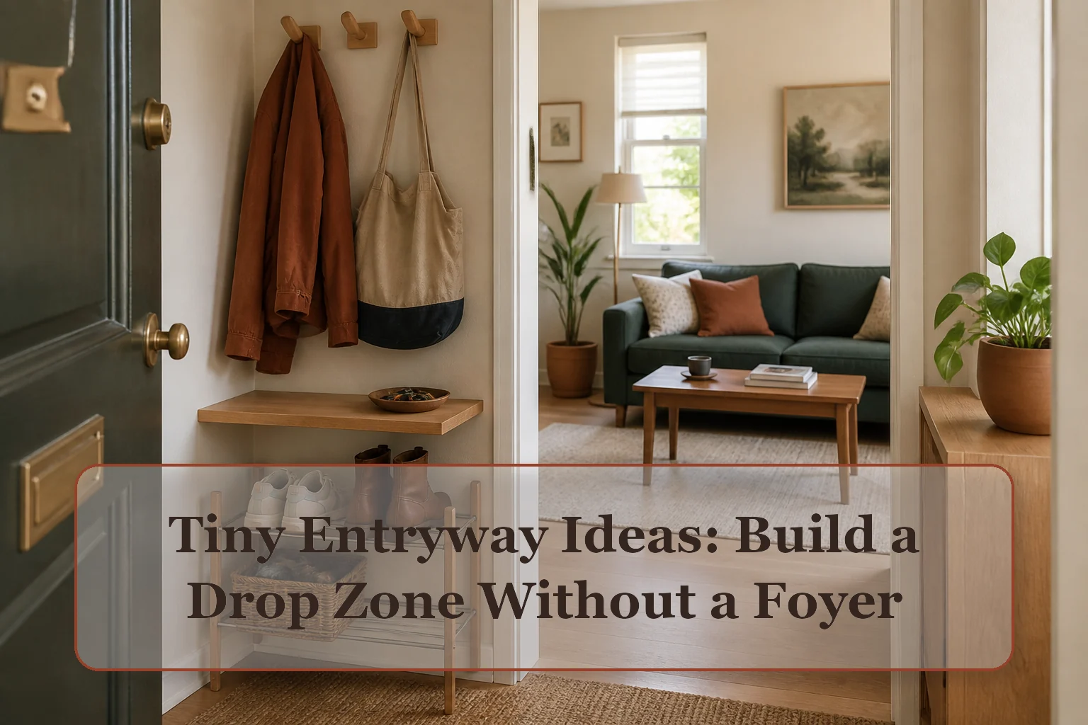 Tiny Entryway Ideas: Build a Drop Zone Without a Foyer