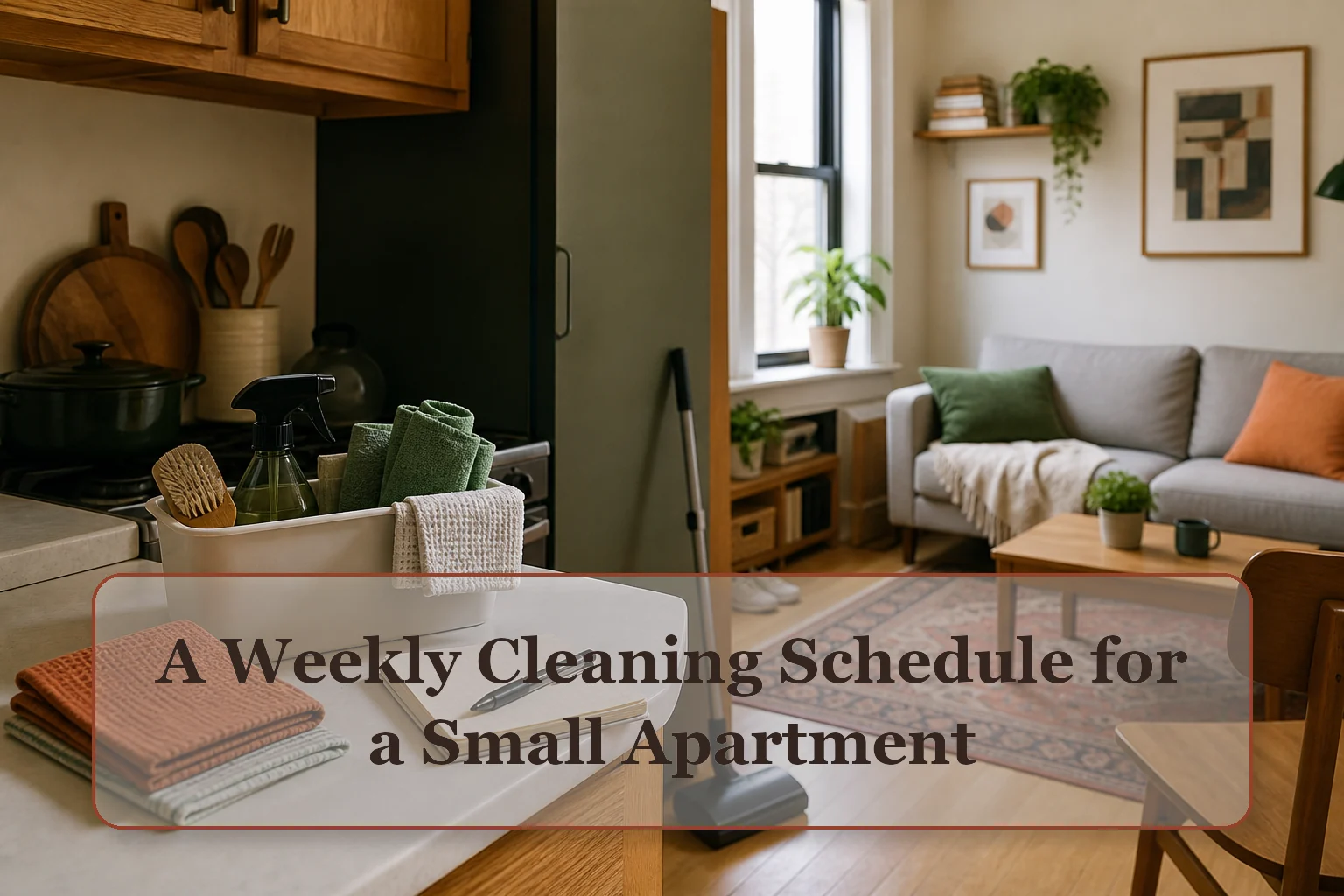 A Weekly Cleaning Schedule for a Small Apartment